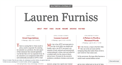 Desktop Screenshot of lfurniss.wordpress.com