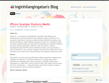 Tablet Screenshot of inginhilangingatan.wordpress.com