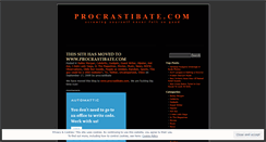 Desktop Screenshot of procrastibate.wordpress.com