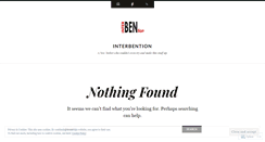 Desktop Screenshot of interbention.wordpress.com