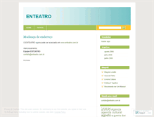 Tablet Screenshot of enteatro.wordpress.com