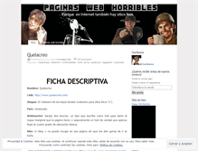 Tablet Screenshot of paginaswebhorribles.wordpress.com
