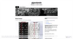 Desktop Screenshot of gignolando.wordpress.com