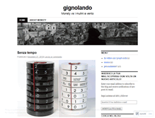 Tablet Screenshot of gignolando.wordpress.com