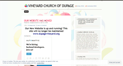 Desktop Screenshot of dupagevineyard.wordpress.com