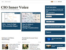 Tablet Screenshot of cioinnervoice.wordpress.com