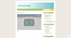 Desktop Screenshot of cristinasblog.wordpress.com
