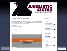 Tablet Screenshot of junglisticsistaz.wordpress.com