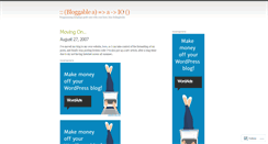 Desktop Screenshot of bloggablea.wordpress.com