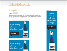 Tablet Screenshot of bloggablea.wordpress.com