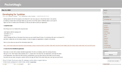 Desktop Screenshot of pocketmagic.wordpress.com
