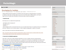 Tablet Screenshot of pocketmagic.wordpress.com