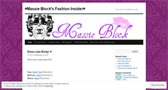 Desktop Screenshot of massieblockfashion.wordpress.com