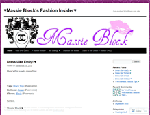 Tablet Screenshot of massieblockfashion.wordpress.com