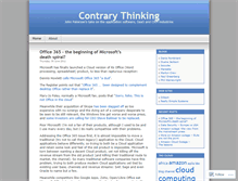 Tablet Screenshot of contrarythinking.wordpress.com