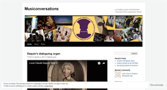 Desktop Screenshot of musiconversations.wordpress.com