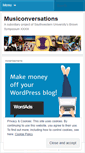 Mobile Screenshot of musiconversations.wordpress.com