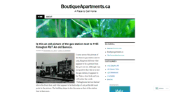 Desktop Screenshot of boutiqueapartments.wordpress.com