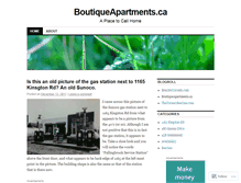 Tablet Screenshot of boutiqueapartments.wordpress.com