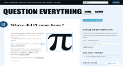 Desktop Screenshot of 2qeverthing.wordpress.com