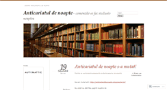 Desktop Screenshot of anticariatuldenoapte.wordpress.com