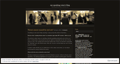 Desktop Screenshot of myspeakingvoice.wordpress.com