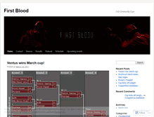 Tablet Screenshot of firstbloodza.wordpress.com