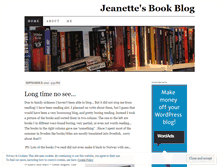 Tablet Screenshot of jeanettesbookcase.wordpress.com