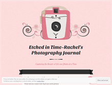 Tablet Screenshot of etchedintime.wordpress.com