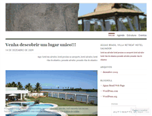 Tablet Screenshot of aguasbrasil.wordpress.com