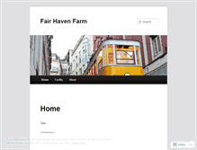 Tablet Screenshot of fairhavenfarmal.wordpress.com