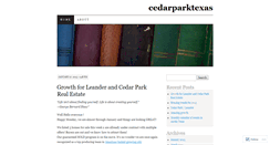 Desktop Screenshot of cedarparktexas.wordpress.com