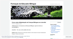 Desktop Screenshot of educadorbilingue.wordpress.com
