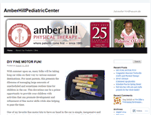 Tablet Screenshot of amberhillpediatriccenter.wordpress.com