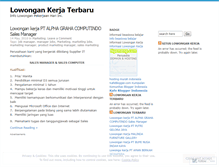 Tablet Screenshot of elowonganterbaru.wordpress.com