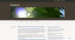 Desktop Screenshot of blogogreen.wordpress.com