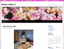 Tablet Screenshot of barbieaddict323.wordpress.com