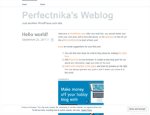 Tablet Screenshot of perfectnika.wordpress.com
