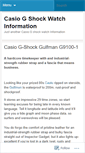 Mobile Screenshot of casiogshockwatchreview.wordpress.com
