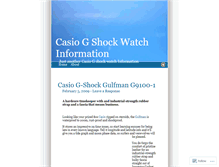 Tablet Screenshot of casiogshockwatchreview.wordpress.com