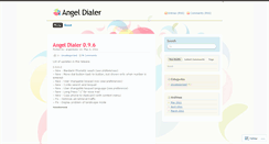 Desktop Screenshot of angeldialer.wordpress.com