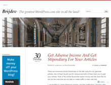 Tablet Screenshot of brijdev.wordpress.com