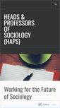 Mobile Screenshot of hapsoc.wordpress.com