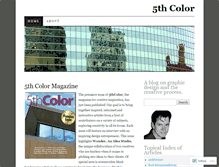 Tablet Screenshot of 5thcolor.wordpress.com