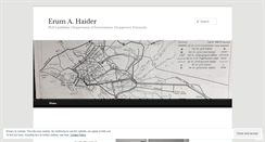 Desktop Screenshot of erumhaider.wordpress.com