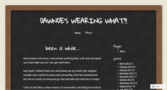 Desktop Screenshot of dawnde.wordpress.com
