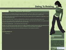 Tablet Screenshot of datingtorelating.wordpress.com