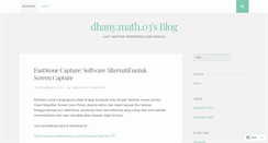 Desktop Screenshot of dhany03.wordpress.com