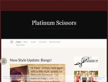 Tablet Screenshot of platinumscissors.wordpress.com