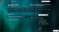 Desktop Screenshot of agamemusic.wordpress.com
